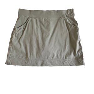 Columbia Womens XL Anytime Ruched Skort Beige Activewear Hiking Golf Outdoor